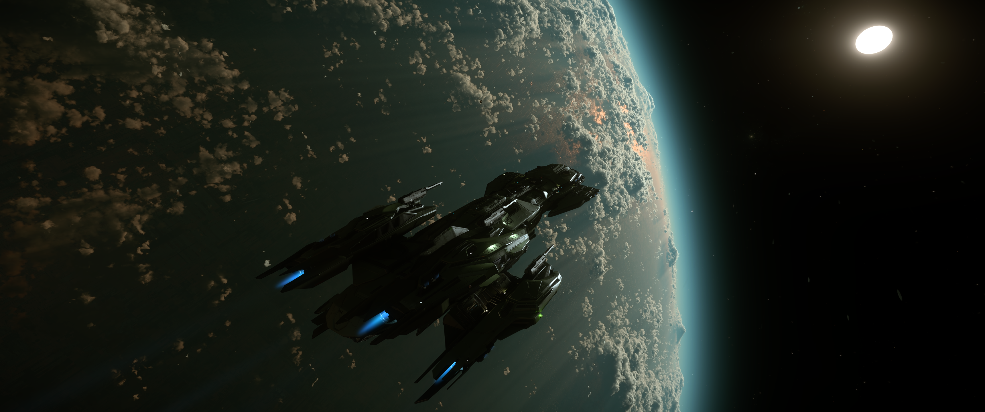Ship in orbit